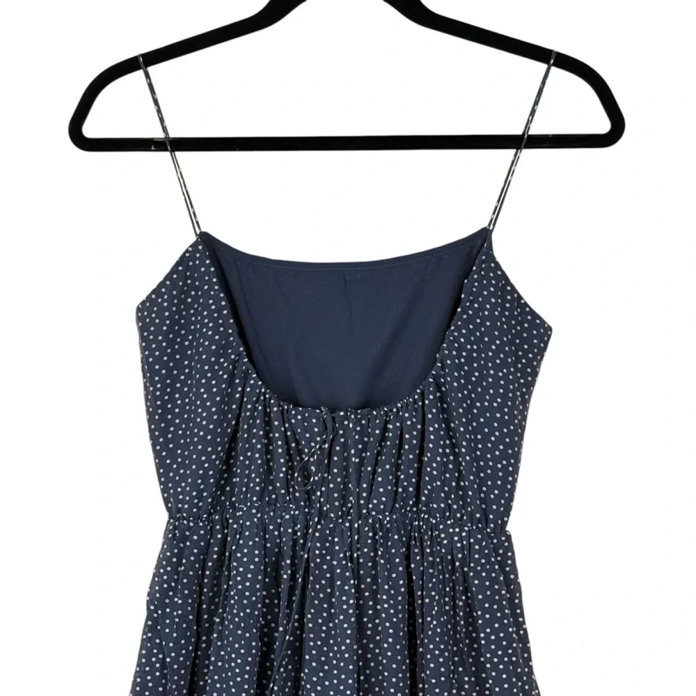 Abercrombie & Fitch Navy Blue Polka Dot Maxi Dress